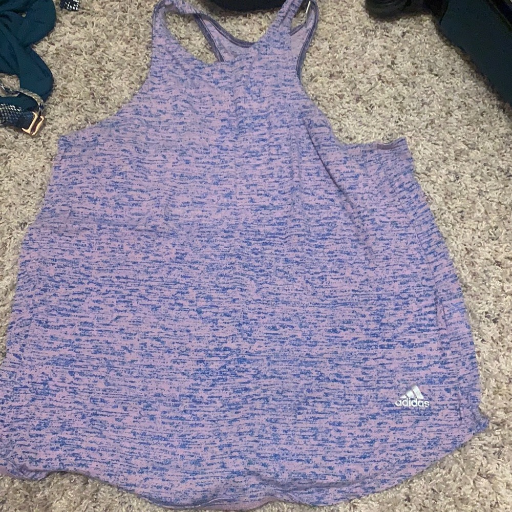 Adidas purple tank top